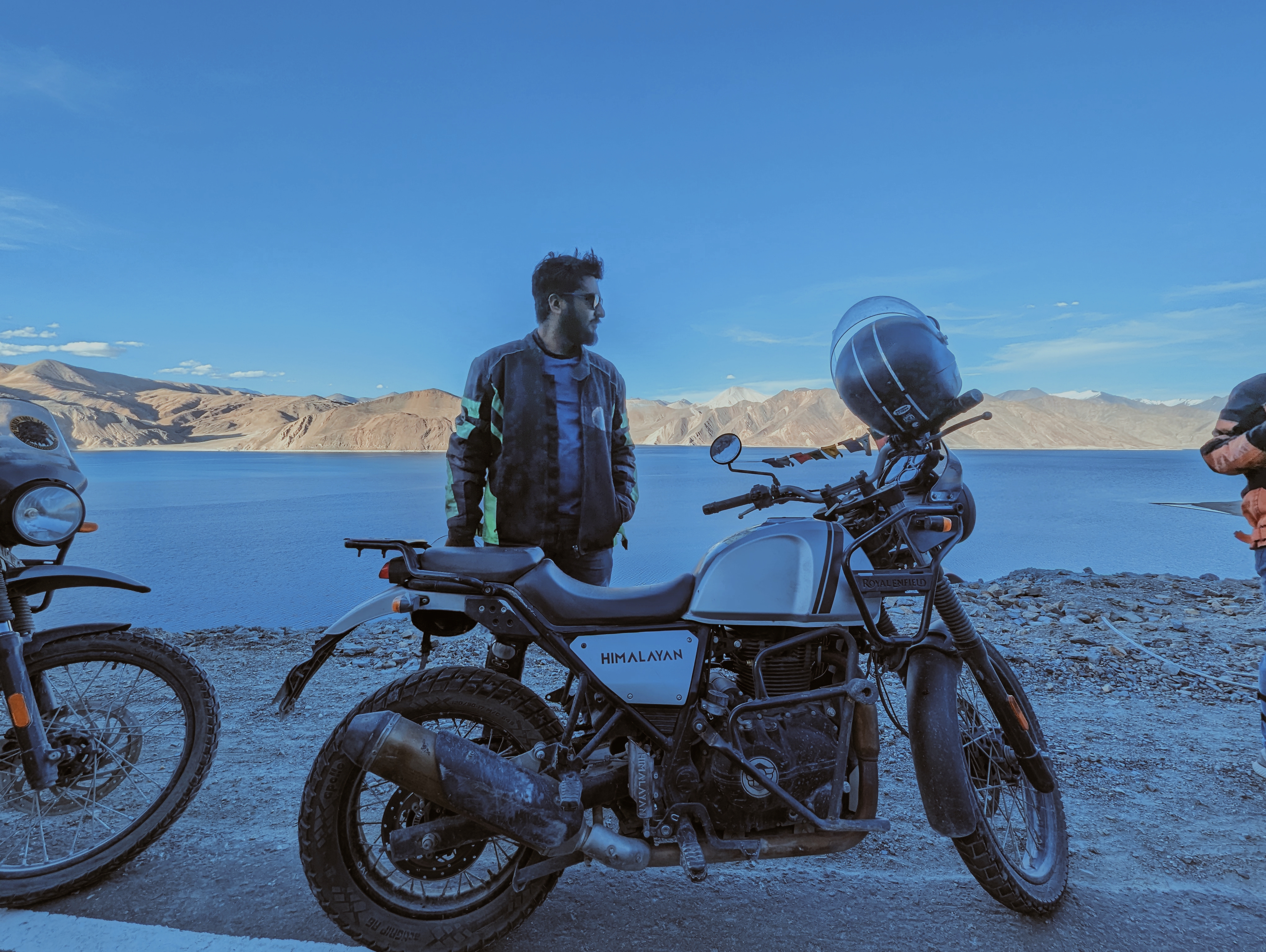 I love to drive motorcycles where there are no roads.